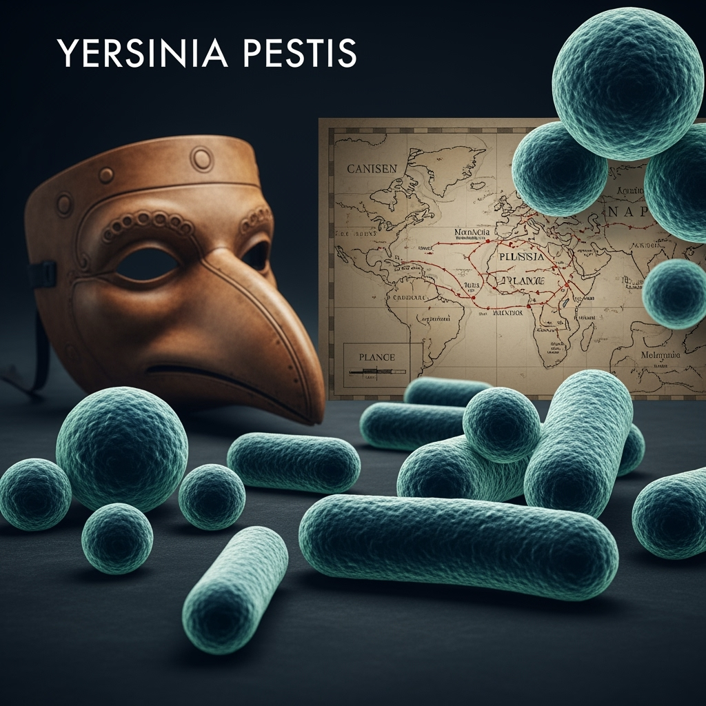 Illustration for: Yersinia pestis: The First Recorded Pandemic
