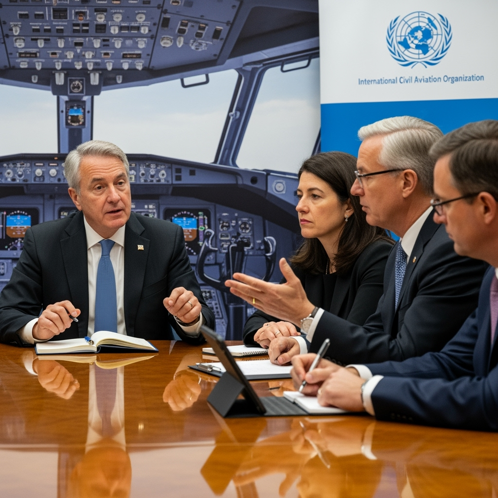 Illustration for: UN Aviation Body to Discuss Pilot Age Proposal