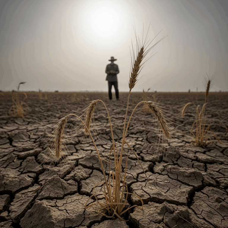 Illustration for: Syria's Looming Wheat Crisis Amid Severe Drought