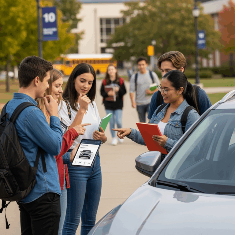 Illustration for: Flexible Car Subscriptions for Back-to-School