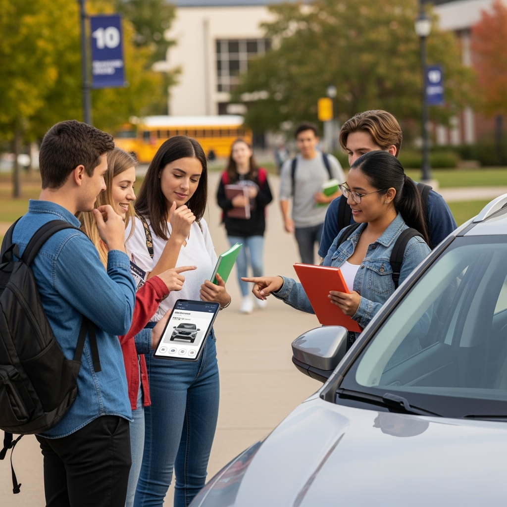 Illustration for: Flexible Car Subscriptions for Back-to-School