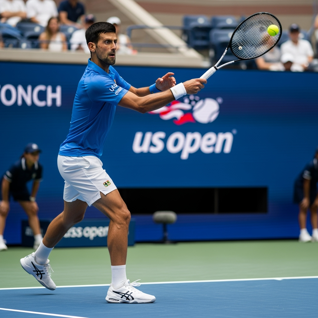 Illustration for: Djokovic Chases History at US Open 2023