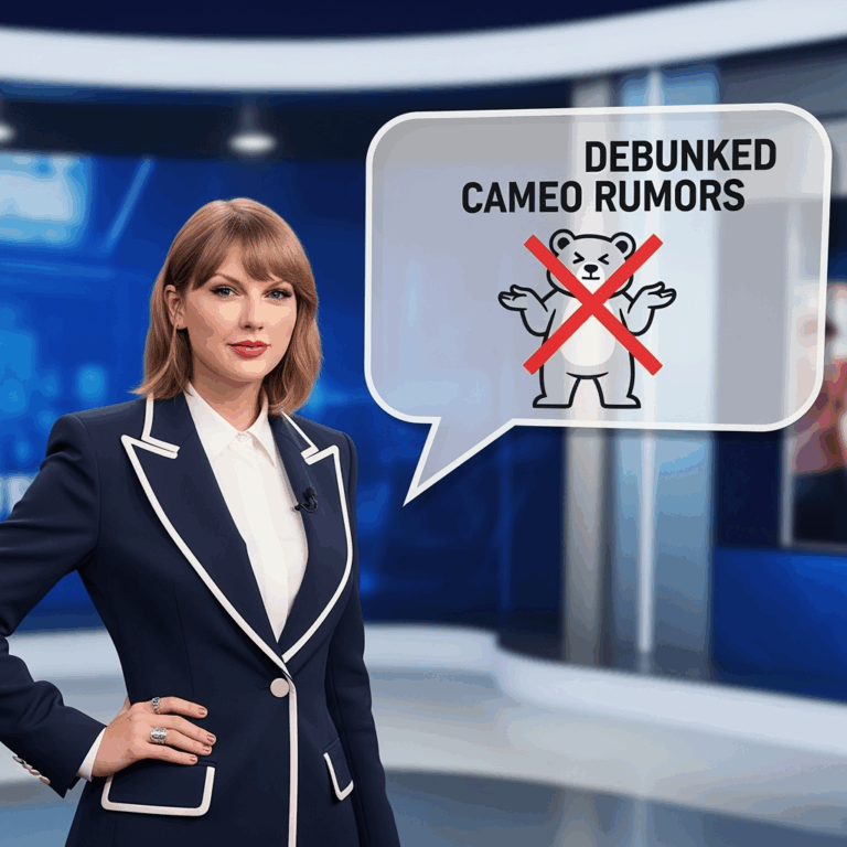 Illustration for: Taylor Swift Debunks Bear Cameo Rumors