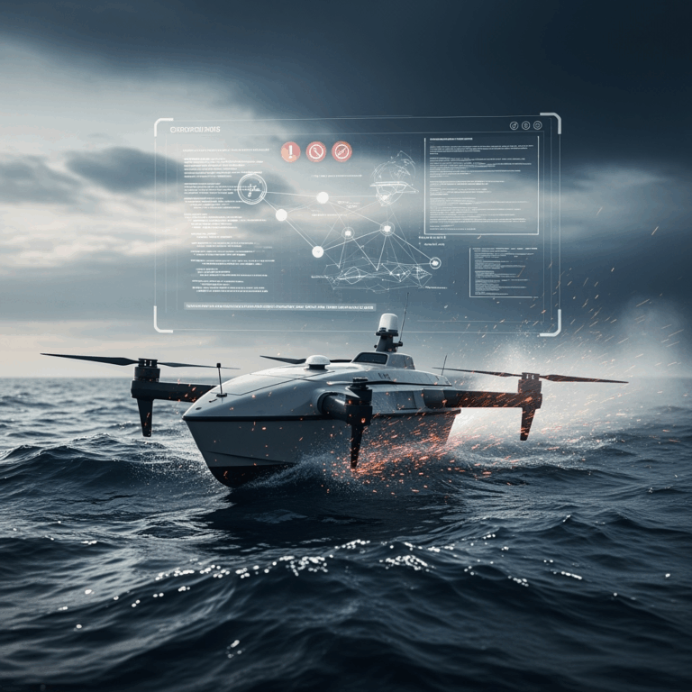 Illustration for: Navy's Challenges with Autonomous Drone Boats Exposed