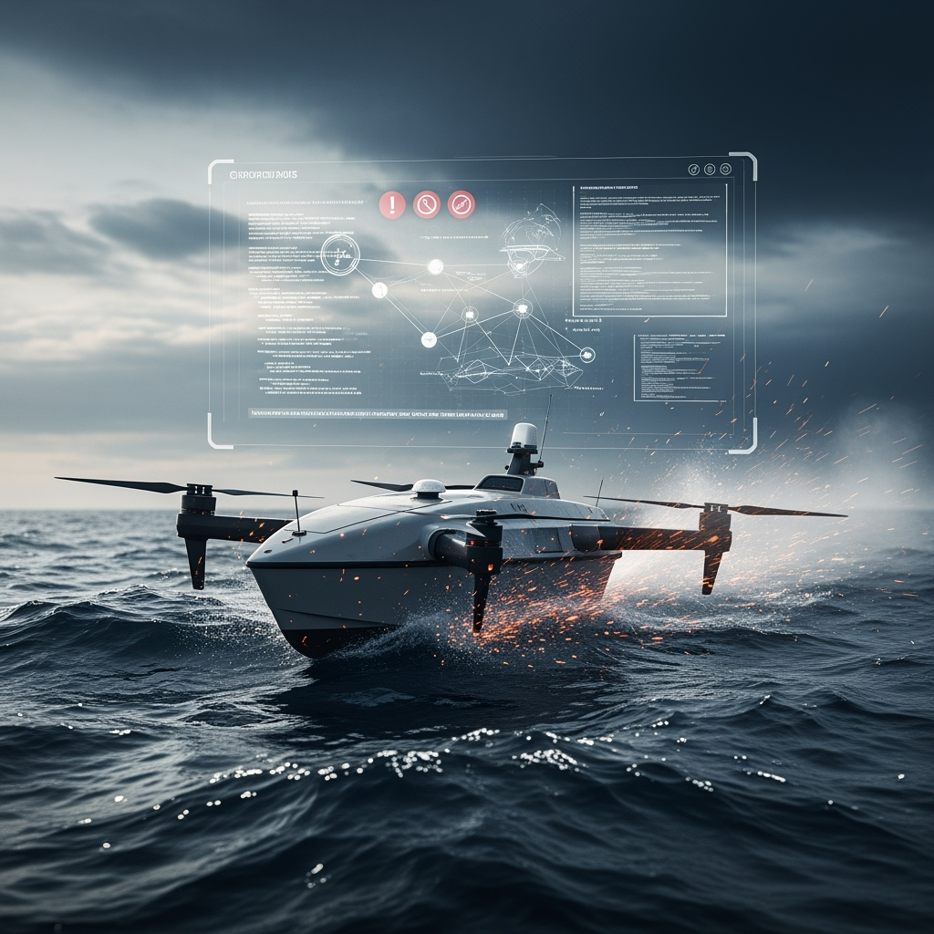 Illustration for: Navy's Challenges with Autonomous Drone Boats Exposed