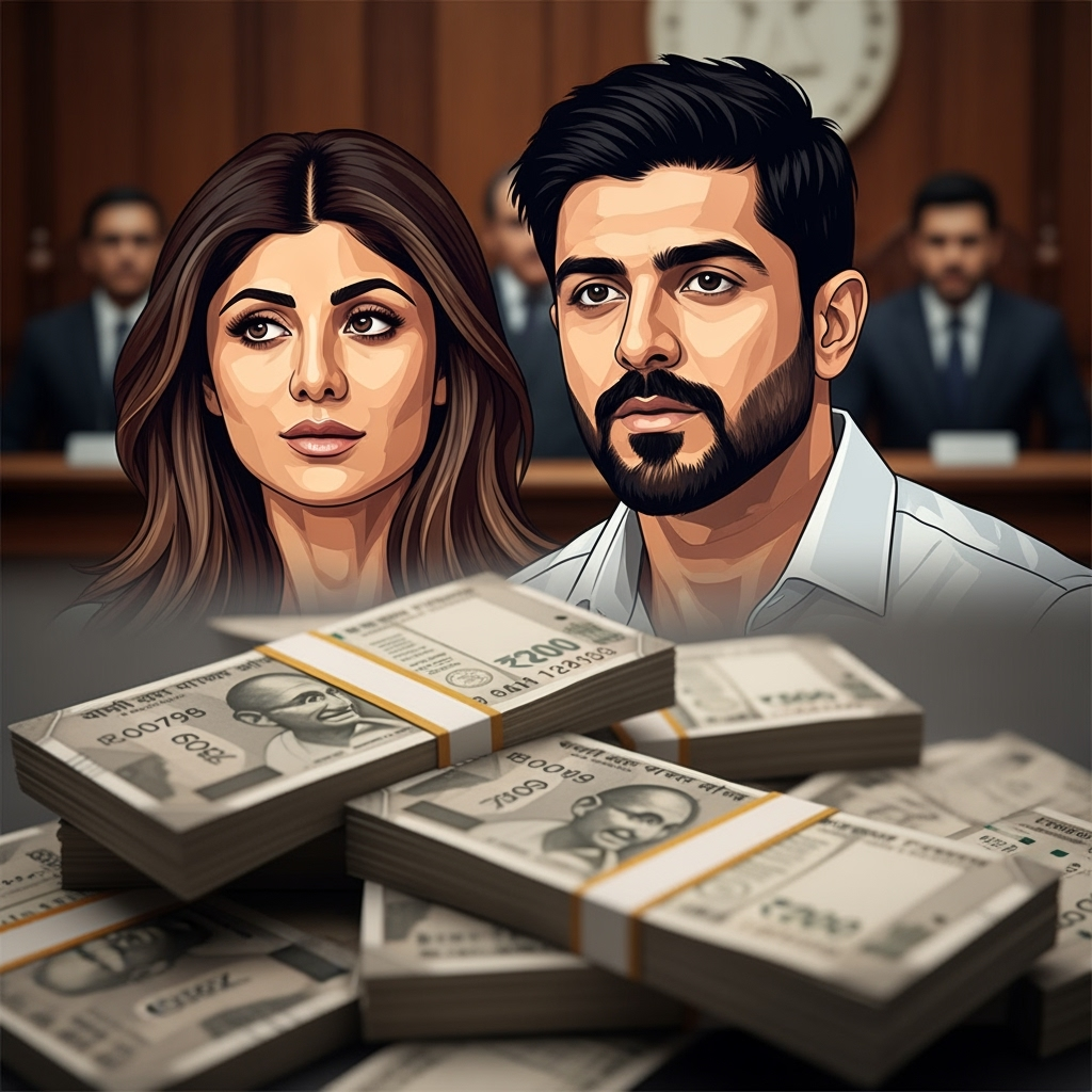 Illustration for: قضية احتيال ضد شيلبا شيتي وزوجها بملايين الروبيات
