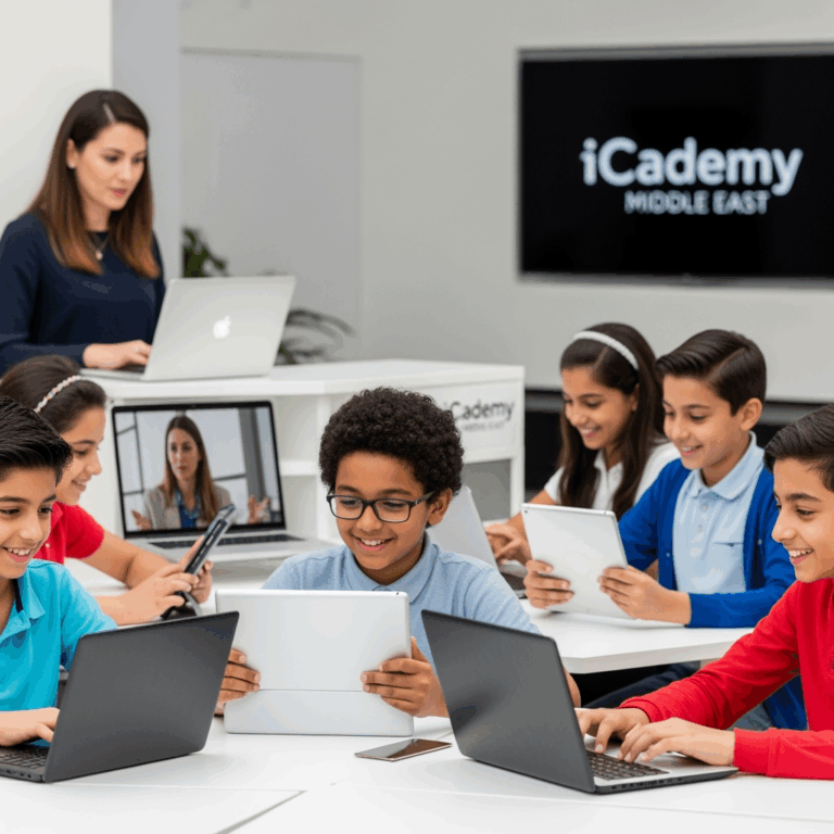 Illustration for: iCademy Middle East: Leading Online Learning in UAE