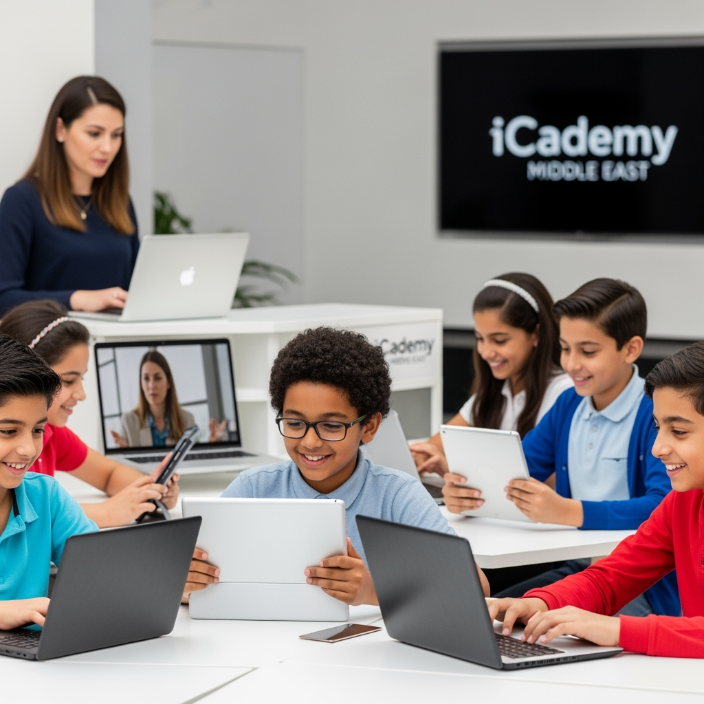 Illustration for: iCademy Middle East: Leading Online Learning in UAE