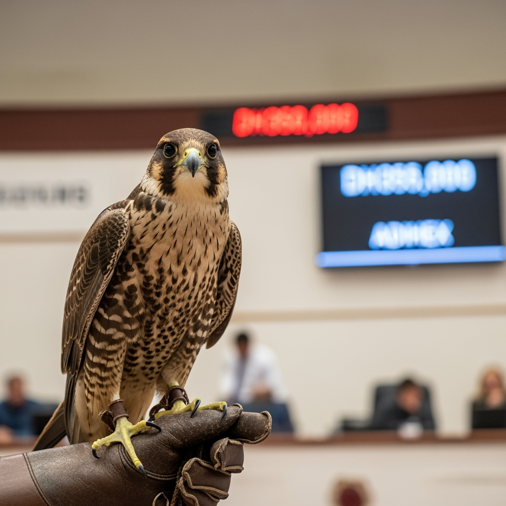 Illustration for: Rare Falcon Fetches Dh350,000 at ADIHEX Auction