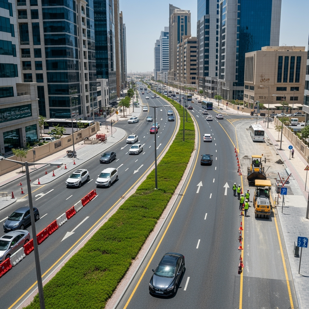 Illustration for: Al Thanya Street Upgrades to Ease Dubai Traffic