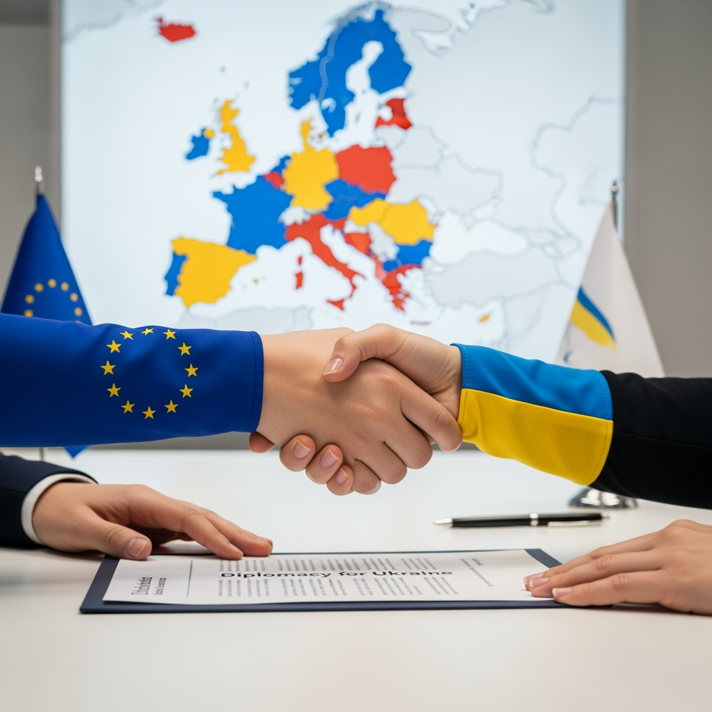 Illustration for: EU Urged to Choose Diplomacy in Ukraine Conflict