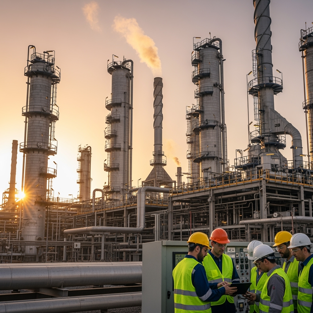 Illustration for: Iraq Increases Oil Refining Capacity to 1.3 Million Barrels