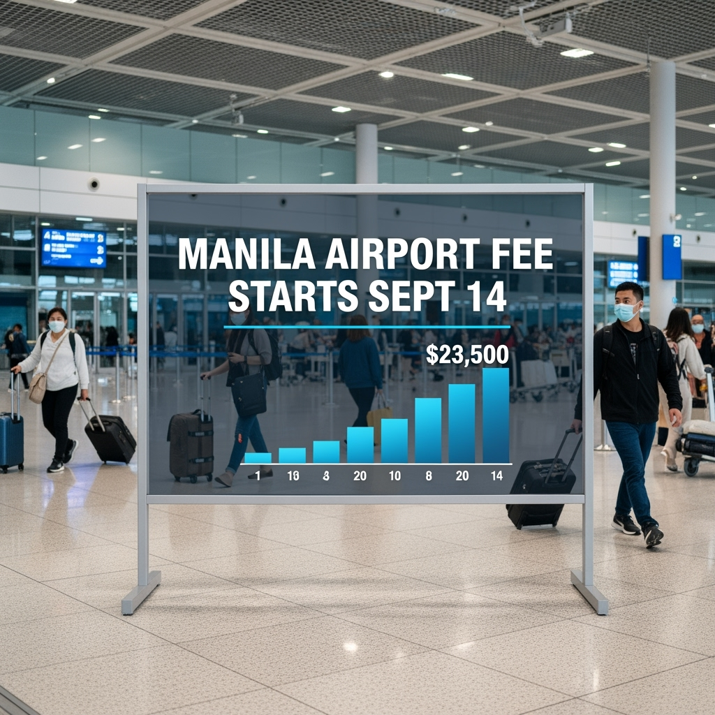 Illustration for: Airport Fee Hike in Manila Starts September 14