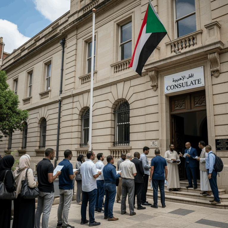Illustration for: Sudanese Consulate Begins Return Process