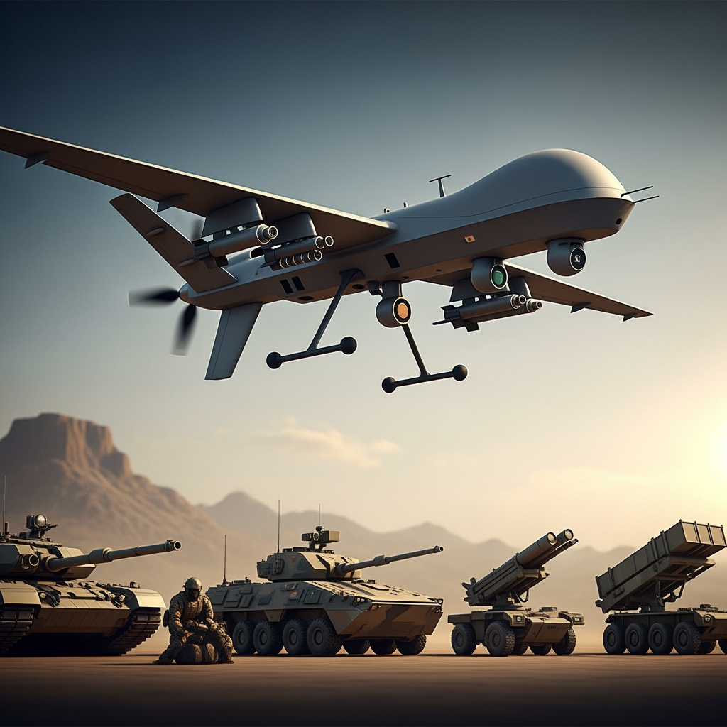 Illustration for: Iraq's Drone Strategy and Military Upgrades