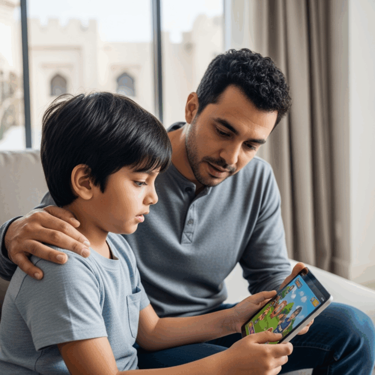 Illustration for: Ensuring Kids' Online Gaming Safety in the UAE