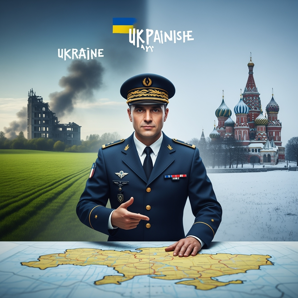 Illustration for: French Officer on Ukraine-Russia Conflict