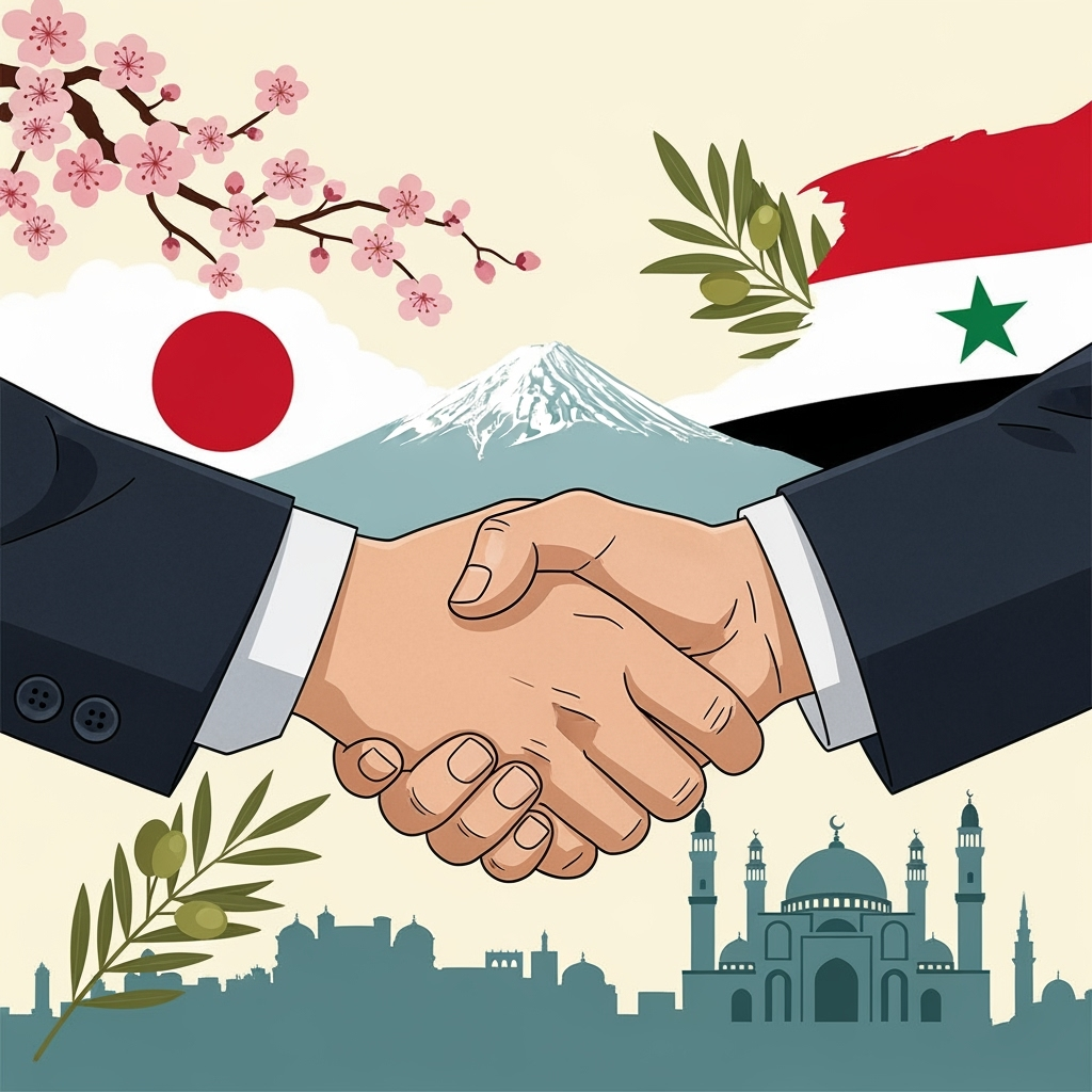 Illustration for: Japan Supports Syrian Humanitarian Recovery