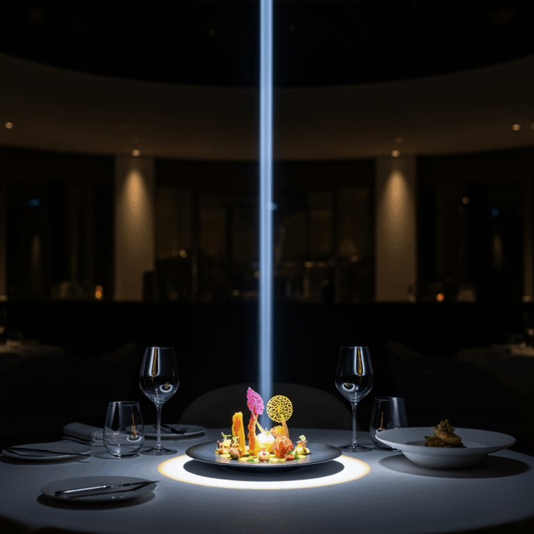 Illustration for: Dubai's Dining Delight: The Beam Experience