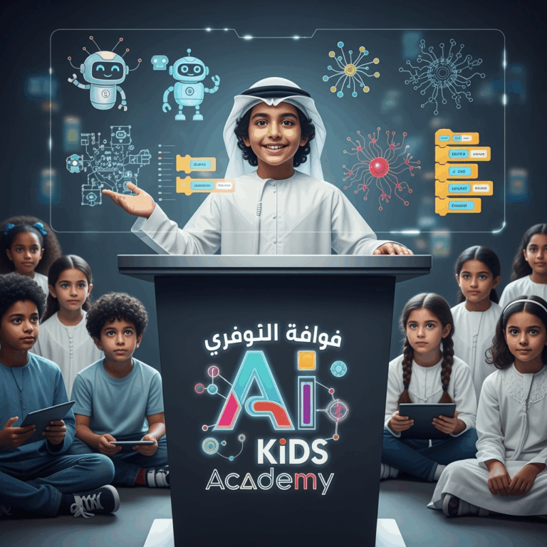 Illustration for: طفل إماراتي يطلق أكاديمية للذكاء الاصطناعي للأطفال