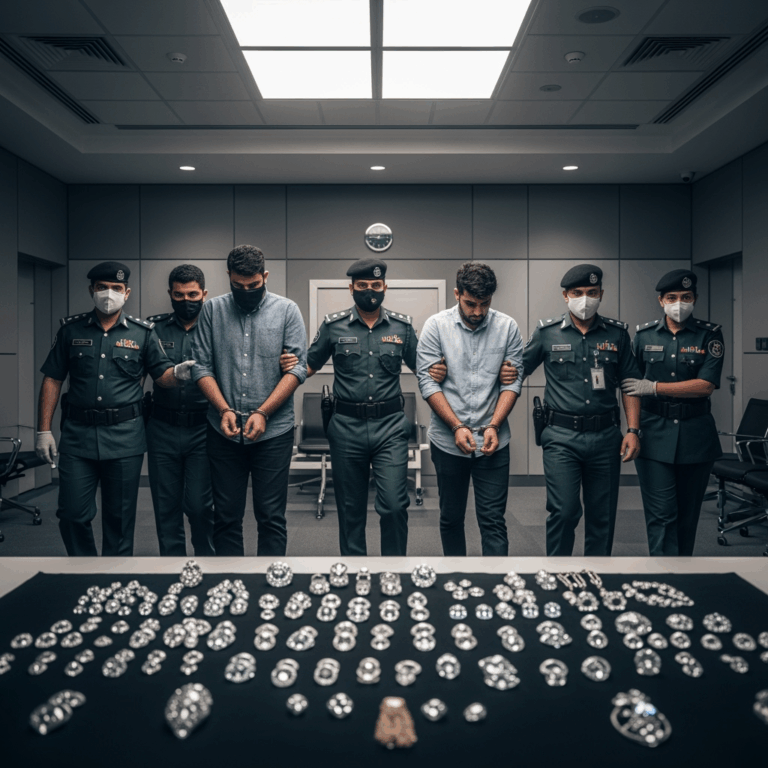 Illustration for: Dubai Police Arrests Gang for Diamond Heist