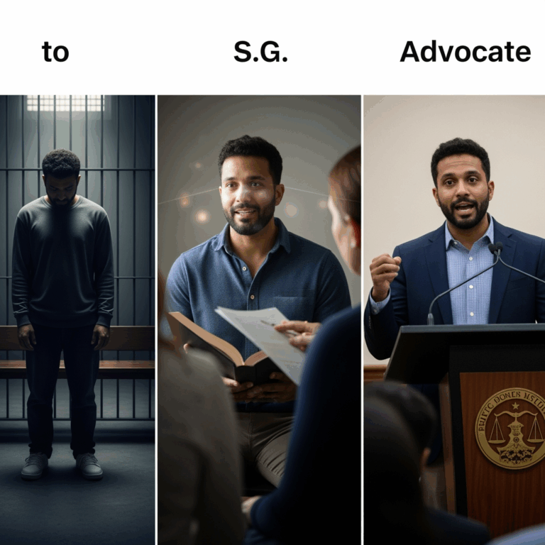 Illustration for: S.G.'s Journey: From Victim to Advocate