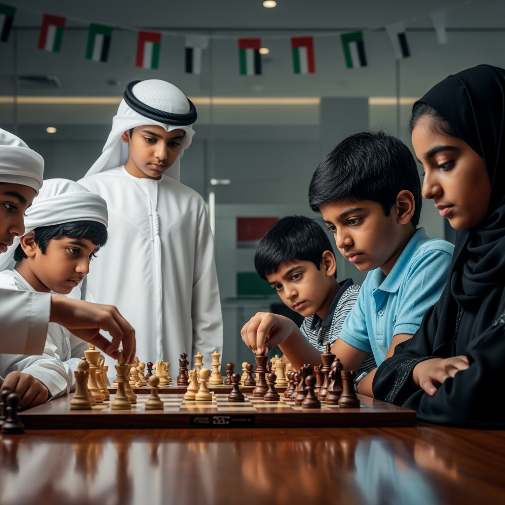 Illustration for: UAE's Young Chess Stars Aim for Grandmaster Glory