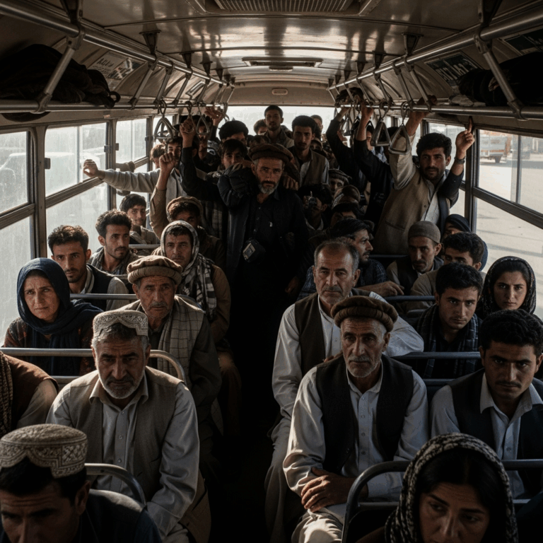 Illustration for: 60 Dead in Herat Bus Fire Accident
