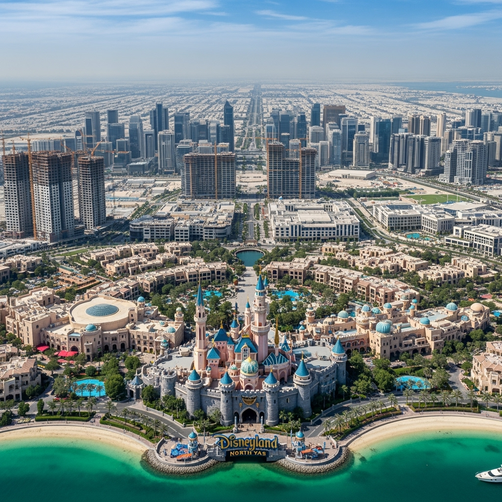 Illustration for: ديزني لاند أبوظبي في شمال ياس: ارتفاع في أسعار العقارات