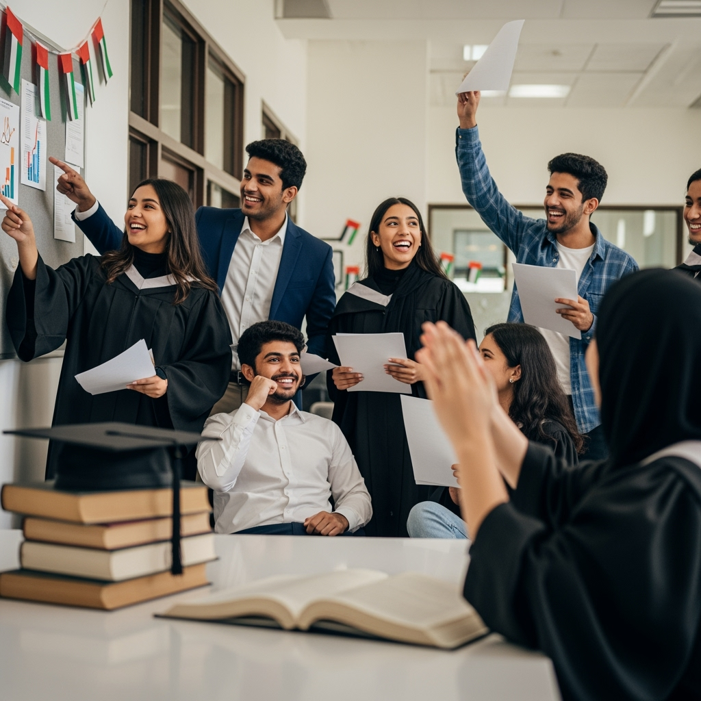 Illustration for: نتائج المستوى المتقدم في مدارس الإمارات تظهر أداءً قوياً