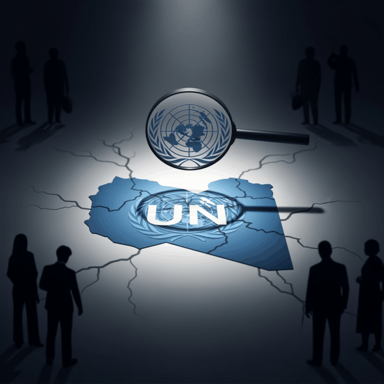 Illustration for: UN Mission's Role in Libyan Crisis Under Scrutiny