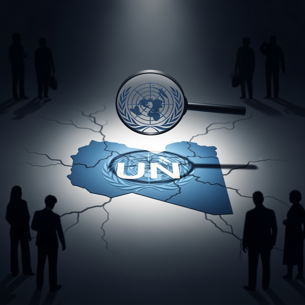 Illustration for: UN Mission's Role in Libyan Crisis Under Scrutiny