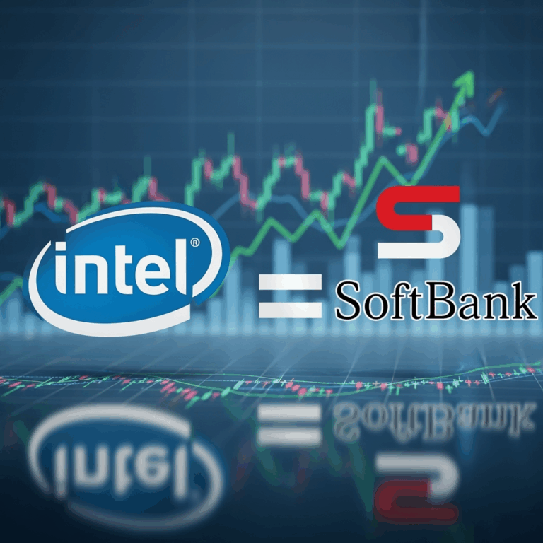 Illustration for: Intel Gains $2B SoftBank Investment Amid Turnaround
