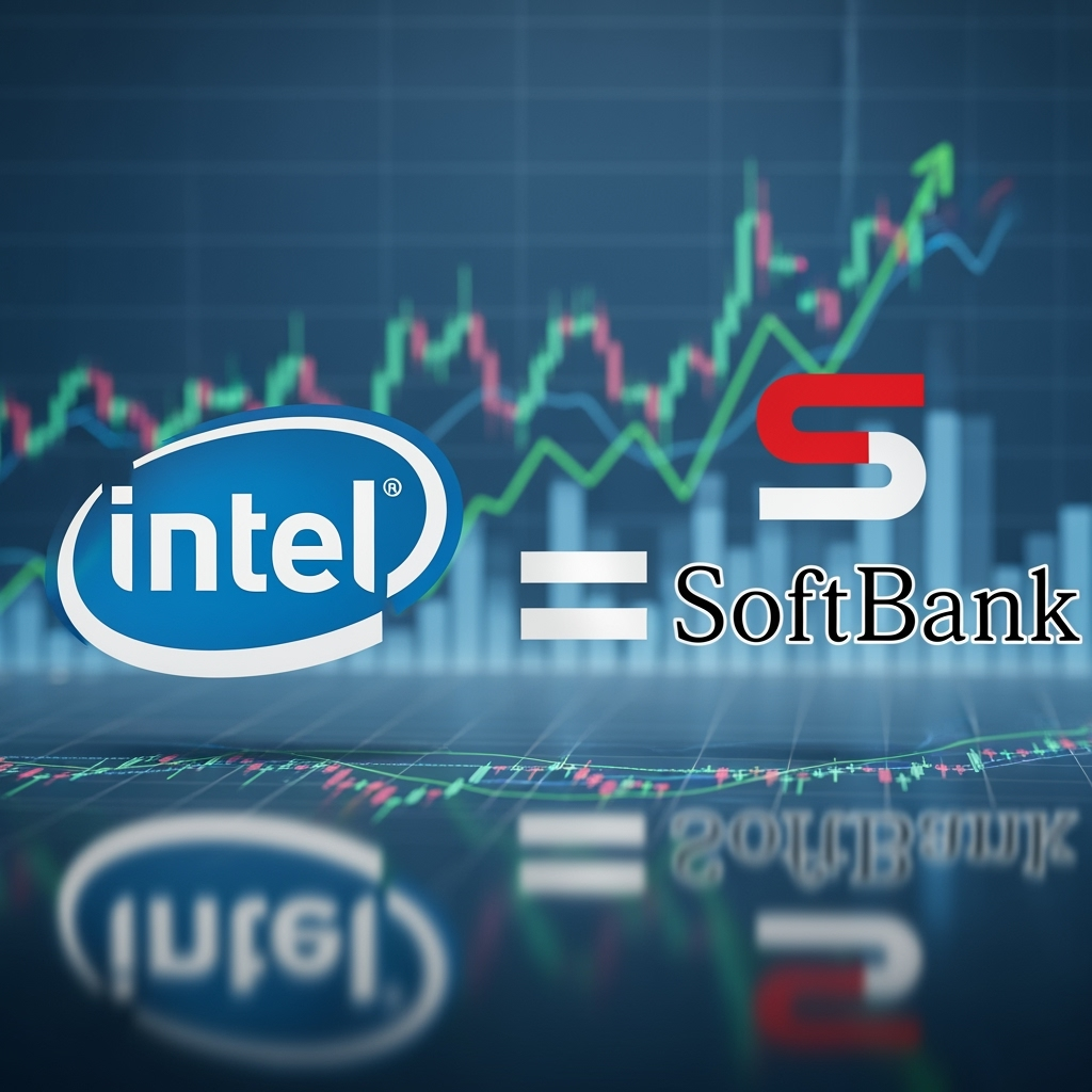 Illustration for: Intel Gains $2B SoftBank Investment Amid Turnaround