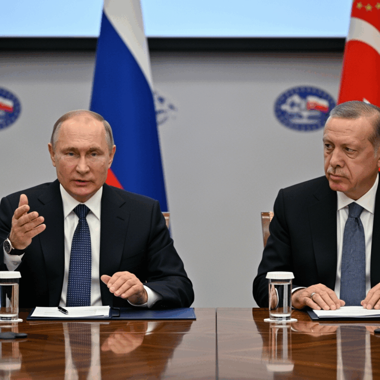 Illustration for: Putin Briefs Erdogan on US Meeting