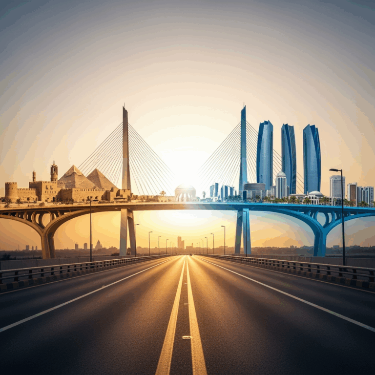 Illustration for: Cairo and Abu Dhabi Strengthen Economic Ties