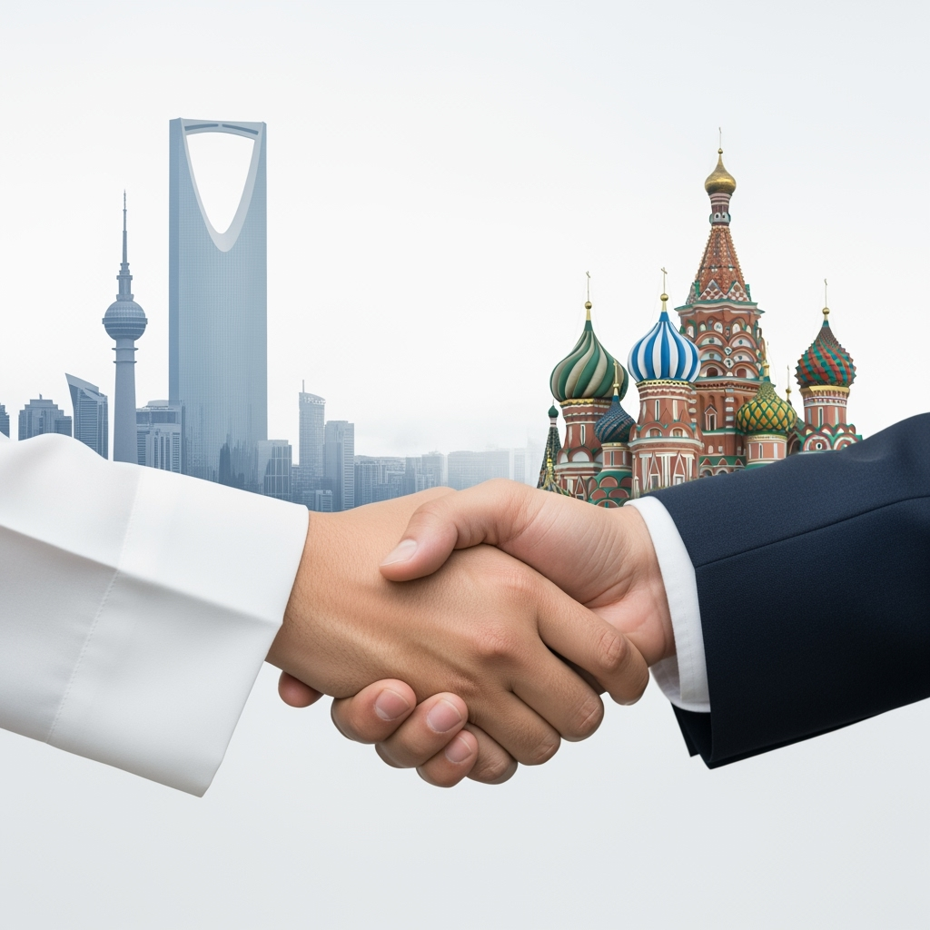 Illustration for: Saudi-Russia Relations: Expanding Cooperation