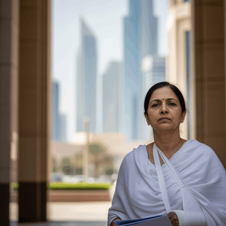 Illustration for: Dh1 Million Awarded to Injured Indian Woman in Dubai