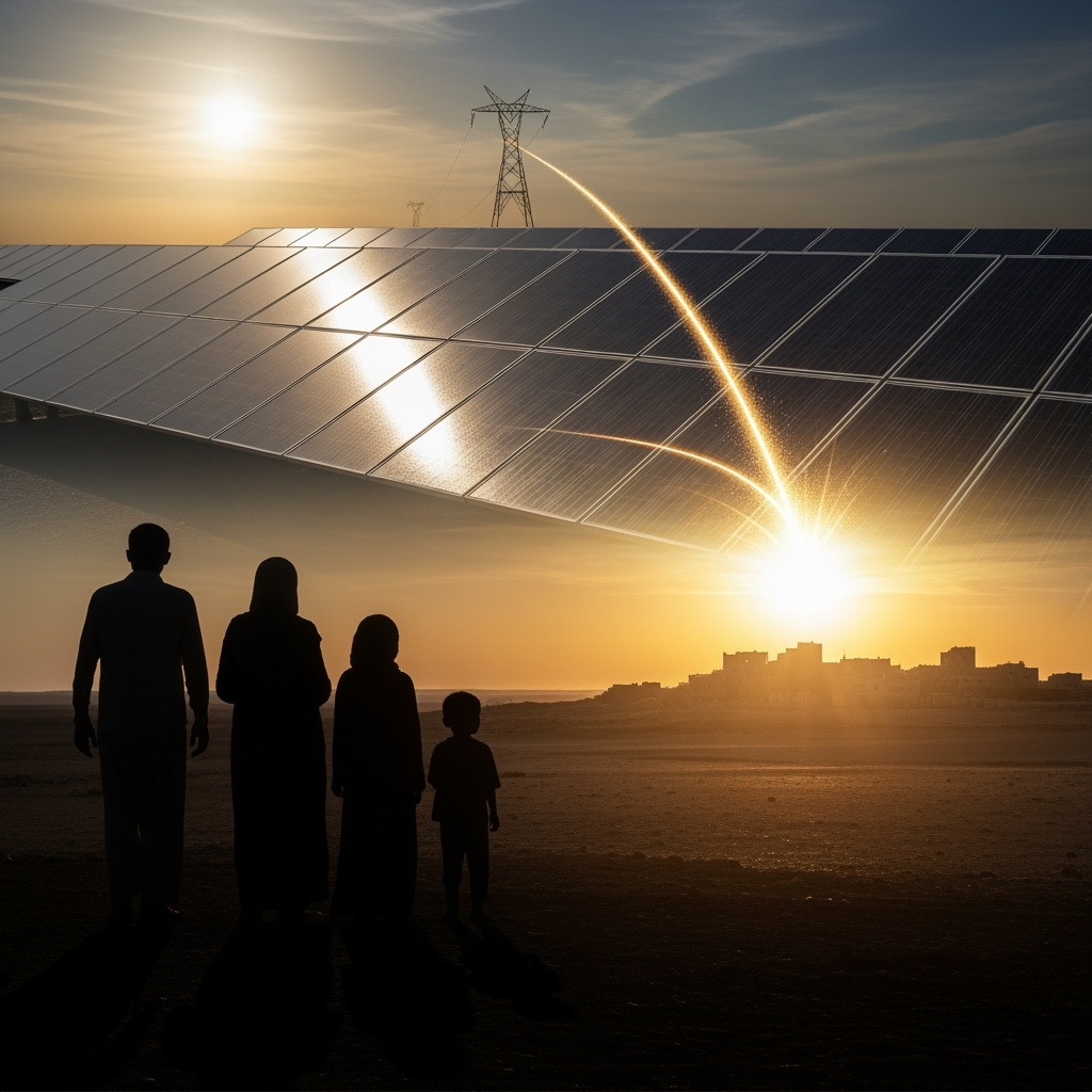 Illustration for: UAE Boosts Yemen with Solar Power Projects
