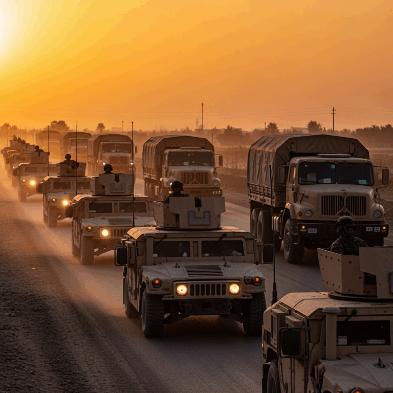 Illustration for: US Forces Withdrawal from Baghdad Begins