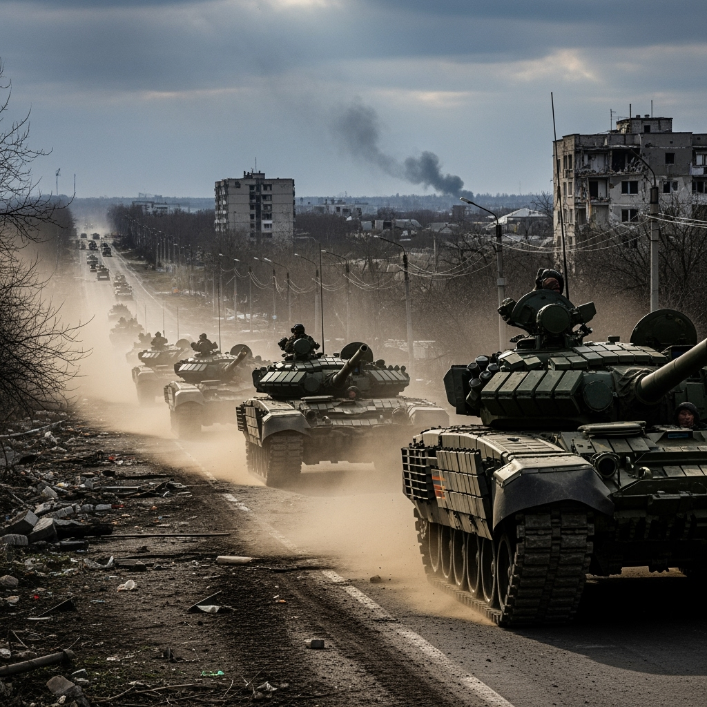 Illustration for: Russian Forces Advance in Donetsk