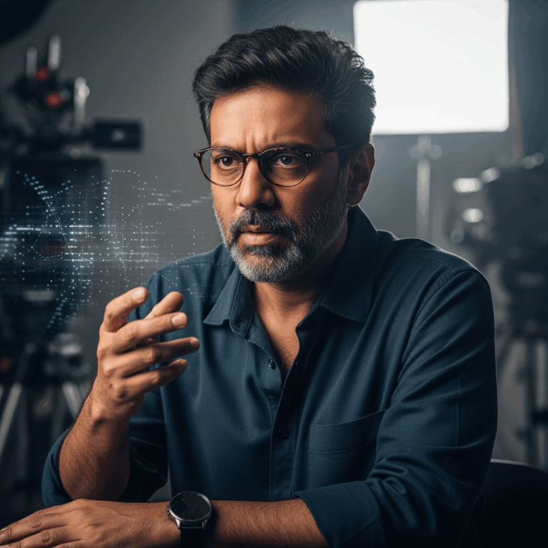 Illustration for: Anurag Kashyap Criticizes AI Film Production