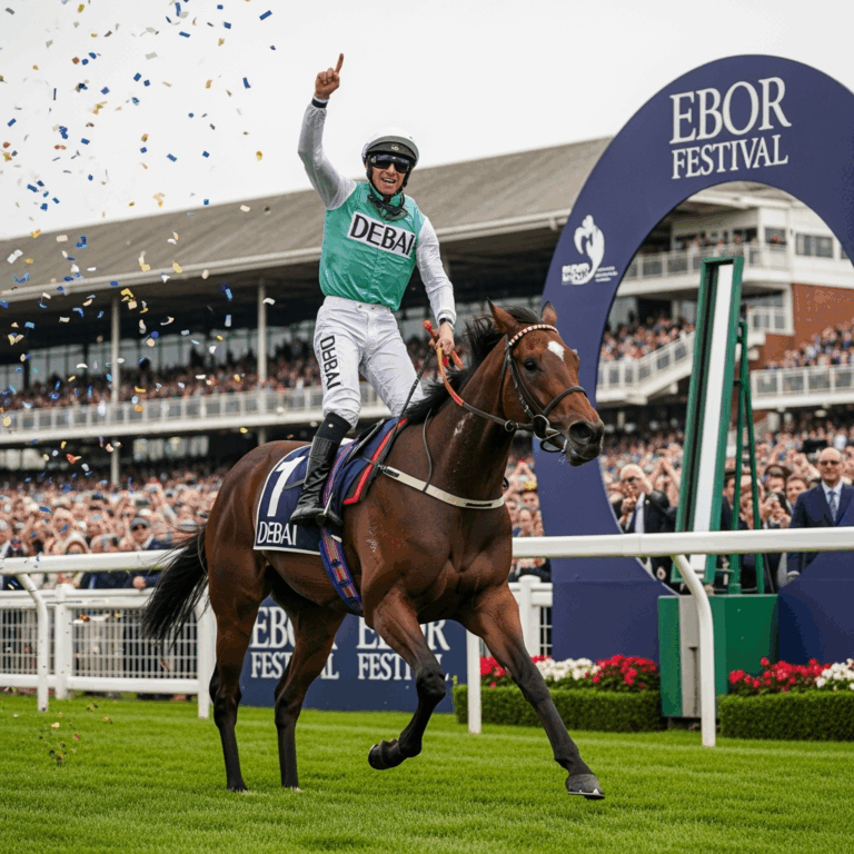 Illustration for: York’s Ebor Festival: A Triumph for Dubai-Owned Horses