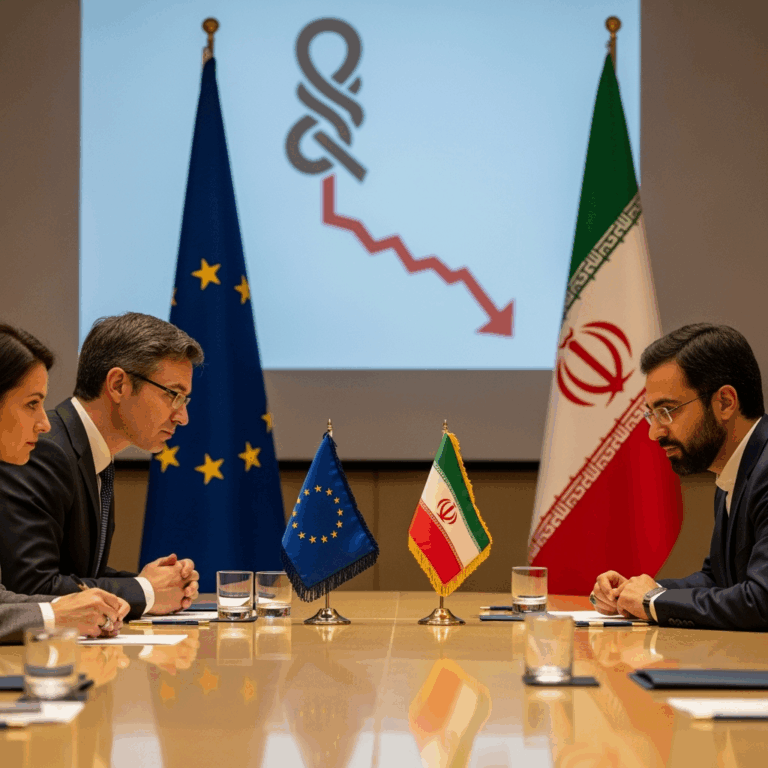 Illustration for: Iran to Meet EU on Nuclear Talks Amid Sanction Threats