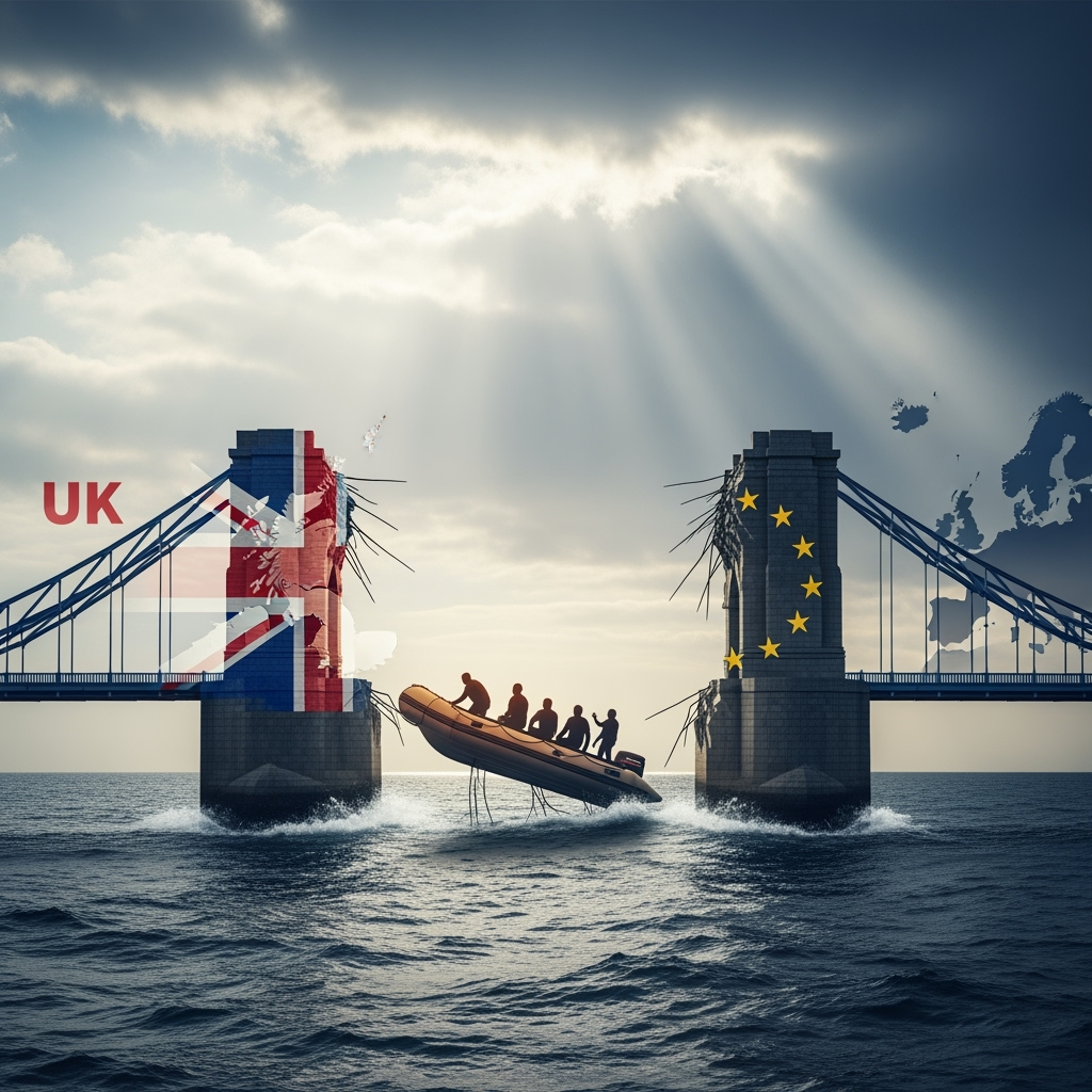 Illustration for: UK's ECHR Exit: Impact on Migrant Crisis