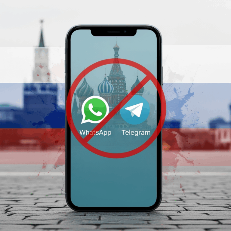 Illustration for: روسيا تفرض قيودًا على مكالمات WhatsApp وTelegram