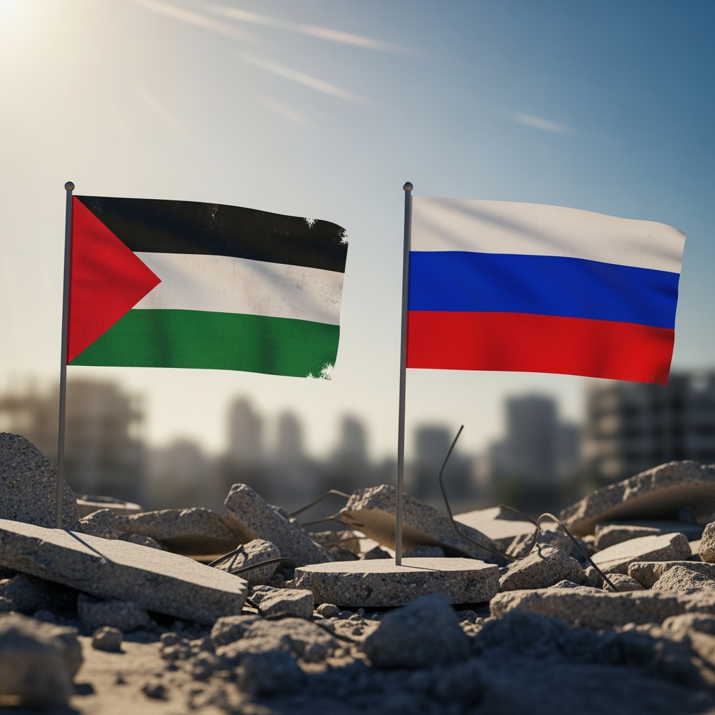 Illustration for: Russia Supports Palestinian State Recognition