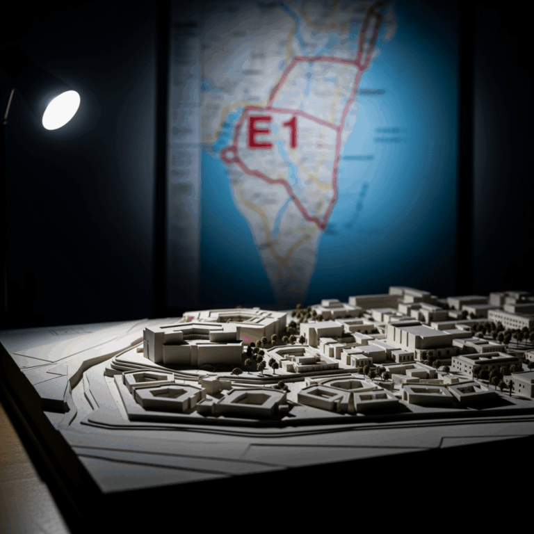 Illustration for: Controversial E1 Settlement Plans in East Jerusalem