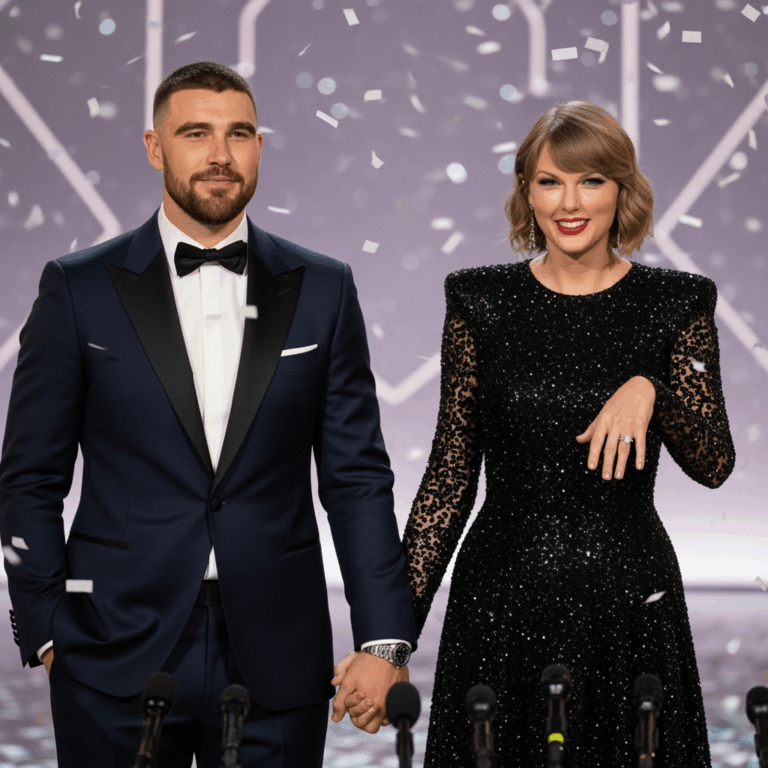 Illustration for: Taylor Swift and Travis Kelce Announce Engagement
