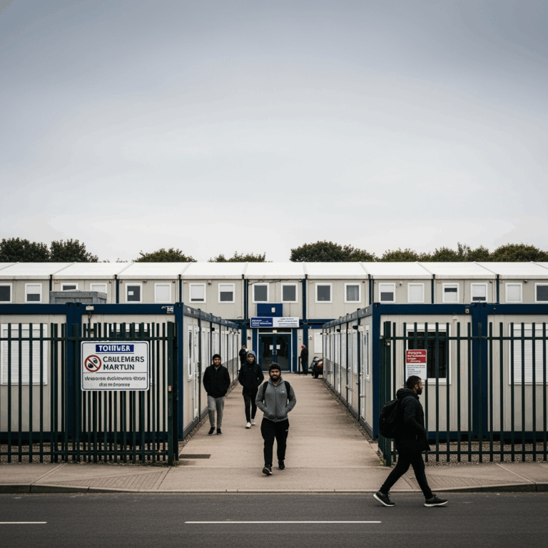 Illustration for: UK's Challenge with Migrant Accommodation